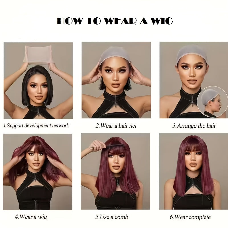 18-Inch Dark Brown Cornrow Women's Wig, Clip-on No Glue Wig for Daily Street Wear, Music Festival, Carnival, Valentine's Day, Wedding, Cosplay & Photography! Perfect for White-collar Professionals, Easy to Wear & Style. Breathable Cap