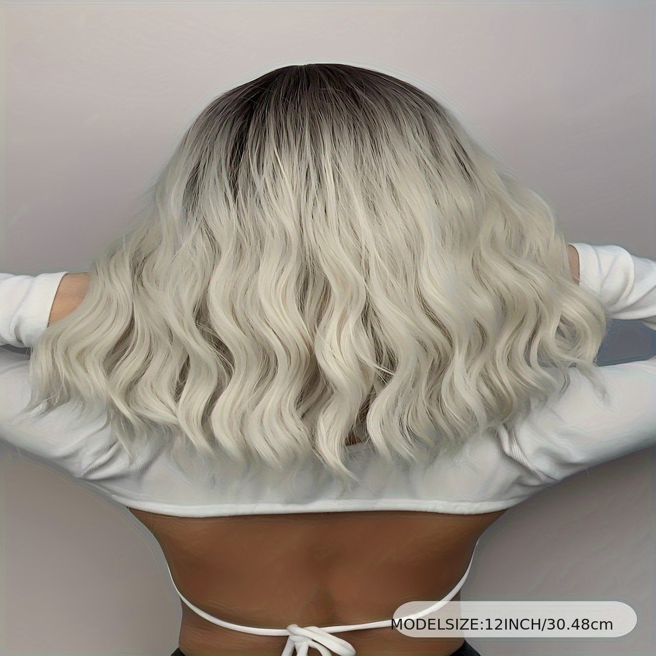 New Hot - Gradient Color Short Wig with Bangs, 12-Inch Women's Synthetic Heat-Resistant Wig, Beginner-Friendly for Daily Use. Suitable for Various Occasions Including New Year, Parties, Holidays, Winter, Valentine's Day, and Carnivals