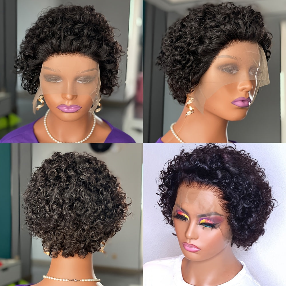 1pc -Looking Jerry Curly Wig for Women - Curly Hairpiece with Comfortable Daily Wear, Volume & Soft, Suitable for Parties Weddings Photo Shoots, Gift for Blonde Hair (No Glue\u002FLace Required)