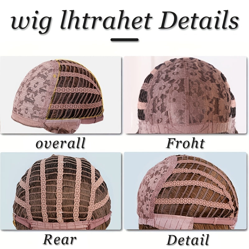 26-inch Green Women'S Festival Costume Wig | Straight Long Hair with Bangs, Rose Net with Fake Scalp, High Temperature Fiber, Perfect for Holiday Music Festivals and Parties