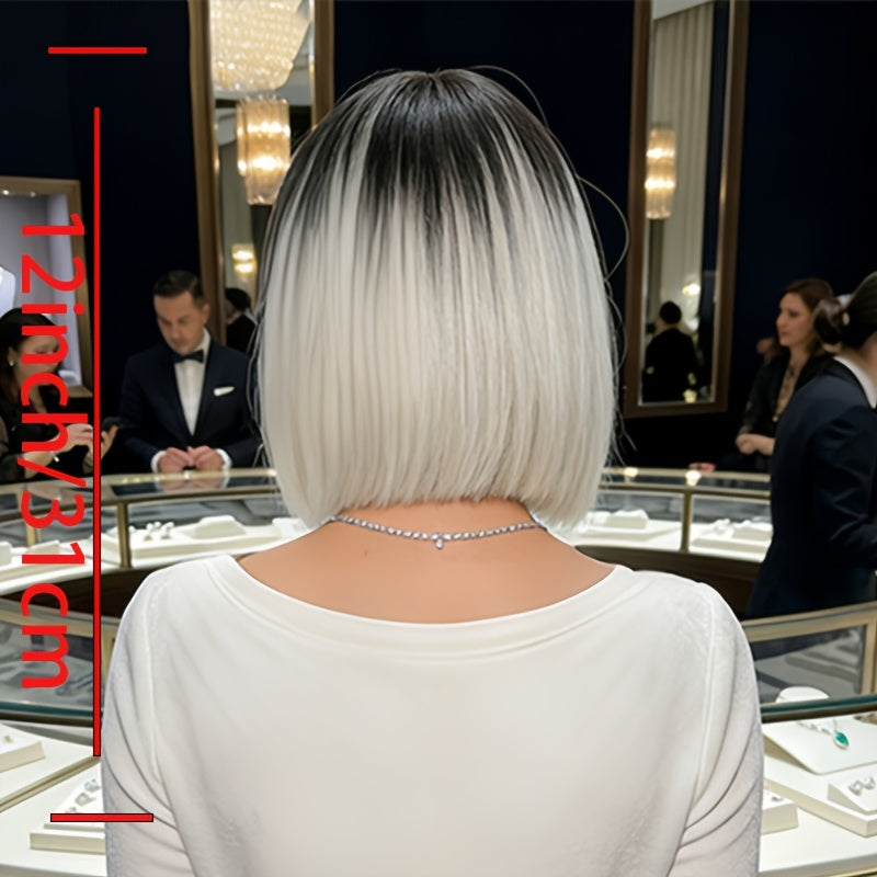 A Short Wig Featuring Bangs, This Synthetic Wig for Women Is Perfect for Any Event, Whether It'S Work, Everyday Activities, Or Celebrations. It'S an Essential Item for Festive Seasons. What You See Is What You Receive. Directly from The Factory